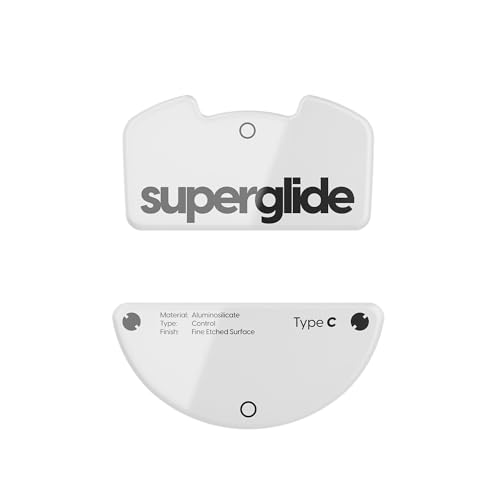 Superglide 2 – Neue steuerbare Geschwindigkeit, strukturierte Oberfläche, glatte Mausfüße/Gleiter, hergestellt aus ultrastarkem Glas, glatte und langlebige Sohle für Razer Viper V3 Pro, Weiß von Pulsar Gaming Gears