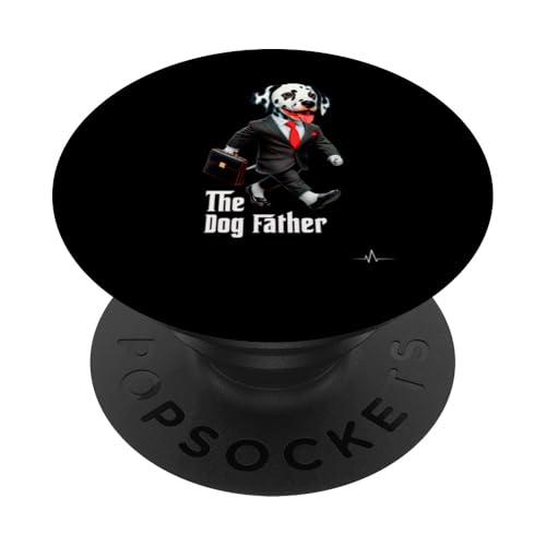 The Dog Father Pet T-Shirt - Lustiges Hunde-Dad-T-Shirt für Männer PopSockets Klebender PopGrip von Pulse Trendz