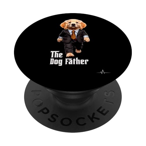 The Dog Father Pet T-Shirt - Lustiges Hunde-Dad-T-Shirt für Männer PopSockets Klebender PopGrip von Pulse Trendz