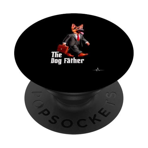 The Dog Father Pet T-Shirt - Lustiges Hunde-Dad-T-Shirt für Männer PopSockets Klebender PopGrip von Pulse Trendz