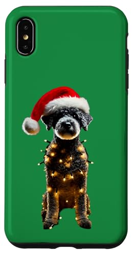 Hülle für iPhone XS Max Pumi Hund Weihnachtsmannmütze Weihnachtsbeleuchtung Besitzer Mama von Pumi Dog Christmas Products