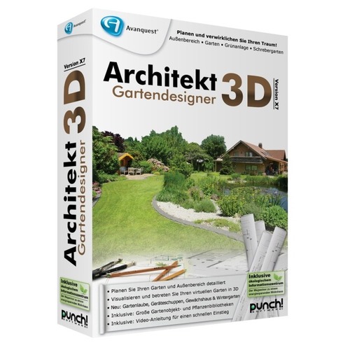 Architekt 3D X7 Gartendesigner Vollversion MiniBox   1 PC von Punch! Software