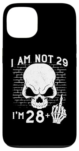 Hülle für iPhone 13 I Am 28 Plus Middle Finger Flip Off - 29th Birthday Skeleton von Punk Skull Skeleton : Age + Middle Finger Birthday