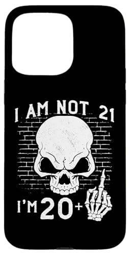 Hülle für iPhone 15 Pro Max I Am 20 Plus Middle Finger - 21st Birthday Skeleton Hand von Punk Skull Skeleton : Age + Middle Finger Birthday