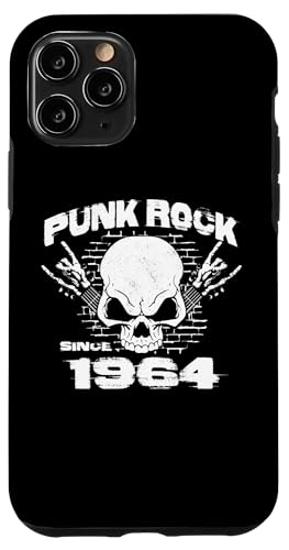 Hülle für iPhone 11 Pro Punk Rock Since 1964 - Skull Rock Hands 60th Birthday von Punk's not Dead - Skull Punk Rock