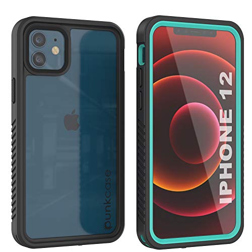 Punkcase Entworfen für iPhone 12 wasserdichte Hülle [Extreme Series] [Slim Fit] [IP68 zertifiziert] [schneefest] Rüstungsabdeckung mit integriertem Displayschutz, kompatibel mit iPhone 12 (2020) (6,1 von PunkCase