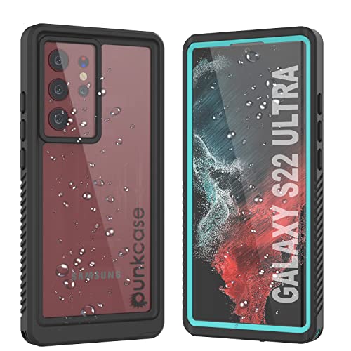 Punkcase Wasserdichte Schutzhülle für Galaxy S22 Ultra [Extreme Serie] [Slim Fit] [IP68 zertifiziert] [stoßfest] [schmutzdicht] [schneefest] Armor Cover für Galaxy S22 Ultra 5G (6,8 Zoll) (2022) von PunkCase