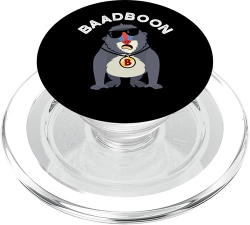 Baad-boon Lustiges Baboon Wortspiel PopSockets PopGrip für MagSafe von Punny Bone