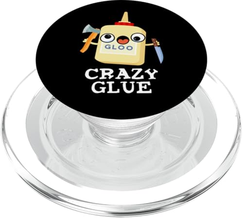 Crazy Glue Lustiges Kleber-Wortspiel PopSockets PopGrip für MagSafe von Punny Bone