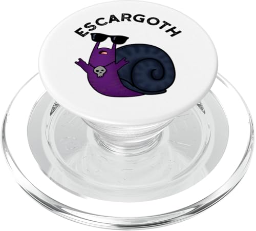 Escar-goth Funny Got Escargot Wortspiel PopSockets PopGrip für MagSafe von Punny Bone