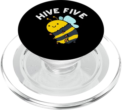 Hive Five Lustiges Bienen-Wortspiel PopSockets PopGrip für MagSafe von Punny Bone