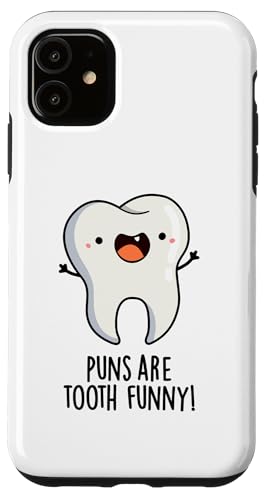 Hülle für iPhone 11 Wortspiele sind Zahn Lustiges Zahnspiel von Punny Bone