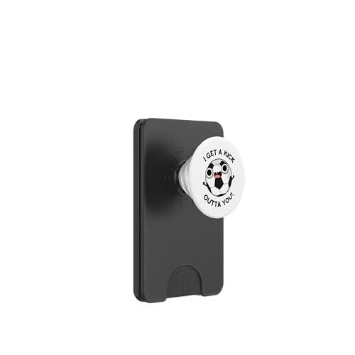 I Get A Kick Outta You Lustiges Fußball-Wortspiel PopSockets PopWallet für MagSafe von Punny Bone