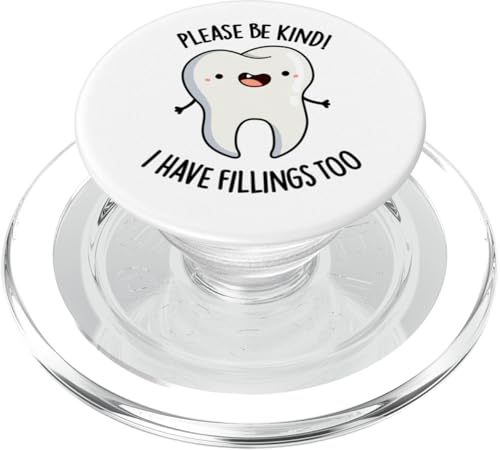 Please Be Kind I Have Fillings Too Funny Zahnspiel PopSockets PopGrip für MagSafe von Punny Bone