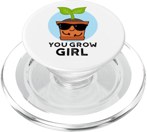 You Grow Girl Lustiges Pflanzenspiel PopSockets PopGrip für MagSafe von Punny Bone