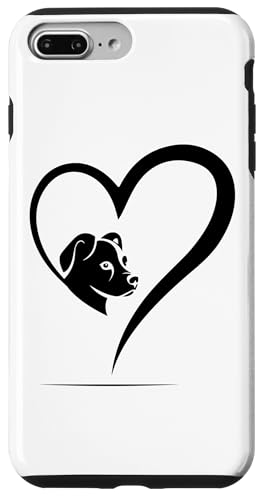 Hülle für iPhone 7 Plus/8 Plus Hunde-Herz-Design für Tierbesitzer und Tierliebhaber von Puppy Love Heart Pet Lovers Apparel