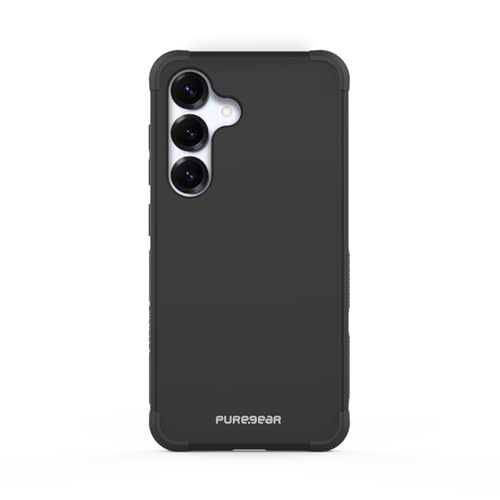 PureGear DualTek Hülle für Samsung Galaxy S25, militärisch getesteter und zugelassener Schutz, strapazierfähige, langlebige Schutzhülle für Galaxy S25, Falltest-Zertifizierung von 6 m, Schwarz von PureGear