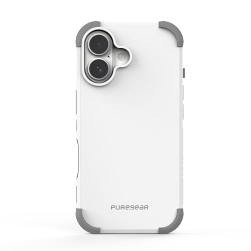 PureGear DualTek Magnetische Handyhülle für Apple iPhone 16 (2024) 6,1 Zoll, militärisch getesteter und zugelassener Schutz, kompatibel mit MagSafe strapazierfähige, langlebige Schutzhülle für iPhone von PureGear