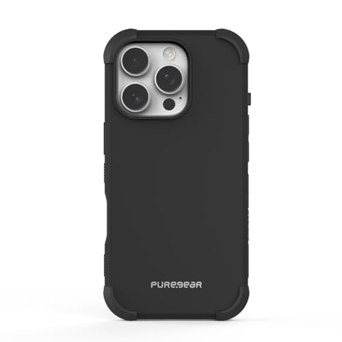 PureGear DualTek Magnetische Handyhülle für iPhone 16 Pro Max, militärisch getesteter & zugelassener Schutz, kompatibel mit MagSafe strapazierfähige, langlebige Schutzhülle für iPhone 16 Pro Max von PureGear