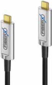 FiberX FX-I600-015 USB Kabel 15 m USB 3.2 Gen 1 (3.1 Gen 1) USB C Schwarz - Silber (FX-I600-015) von PureLink