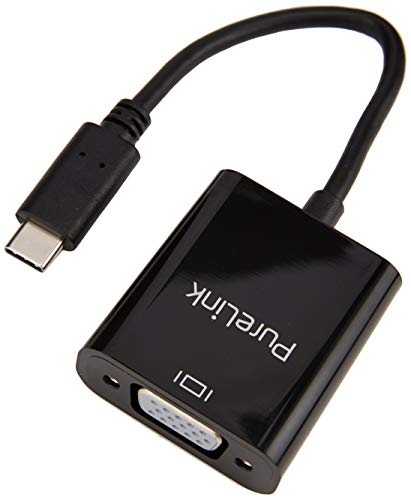 PureLink IS221 USB-C auf VGA Adapter - 1200p - iSerie 0,10m, schwarz von PureLink