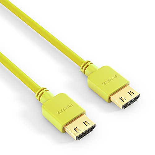 PureLink PI0504-005 High Speed HDMI Verbindungskabel (4K UltraHD (2160p), Ethernet, 18Gbps), 0,50m gelb von PureLink