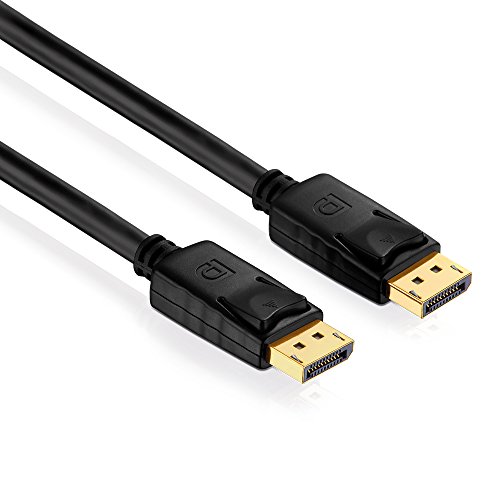 PureLink PI5000-100 DisplayPort Verbindungskabel (4K UltraHD (2160p), Ethernet), DisplayPort Stecker (20pin) auf DisplayPort Stecker (20pin), Zertifiziert, 10,0m, schwarz von PureLink