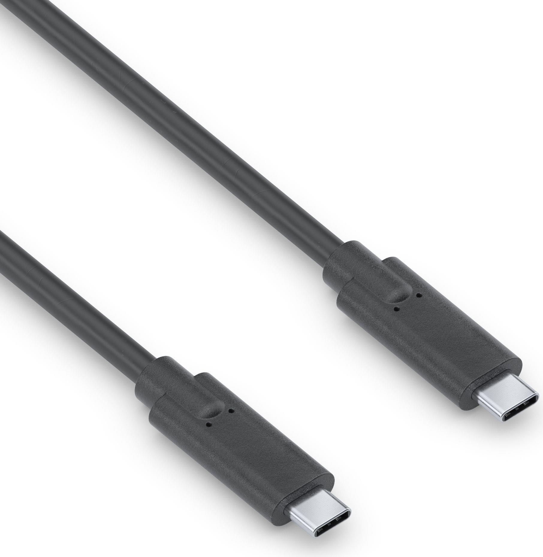 PureLink iSeries Premium - USB-Kabel - USB-C (M) bis USB-C (M) - USB 3.1 Gen 2 - 20 V - 3 A - 1.5 m - rund - Schwarz von PureLink