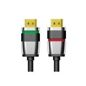 Purelink Ultimate ULS1000 - HDMI mit Ethernetkabel - HDMI (M) bis HDMI (M) - 2 m - Dreifachisolierung - Schwarz - rund, 4K Unterst�tzung von PureLink