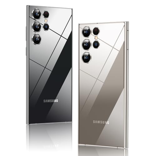 Purluct Schlankes Design für Samsung Galaxy S24 Ultra, papierdünne, transparente Oberfläche, Rückseite [vergilbungsfrei], Ultra-Schutzhülle mit Kameraschutz 17,7 cm (6,8 Zoll), für Herren von Purluct