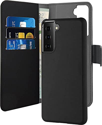 Puro Folio Schutzhülle für Samsung G S21+ 5G, magnetisch, Schwarz von Puro