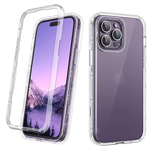 Purpeluu Kompatibel mit iPhone 14 Pro Max Hülle, Slim Drop Schutzhülle für iPhone 14 Pro Max Hülle, transparent von Purpeluu