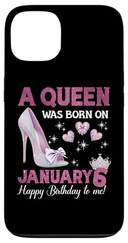 Hülle für iPhone 13 A Queen Was Born On Januar 6 Girlie Birthday Queen von Purple January Birthday Queen Designs