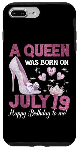 Hülle für iPhone 7 Plus/8 Plus A Queen Was Born On Juli 19 Girlie Birthday Queen von Purple July Birthday Queen Designs