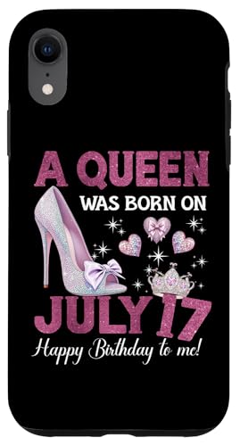 Hülle für iPhone XR A Queen Was Born On Juli 17 Girlie Birthday Queen von Purple July Birthday Queen Designs