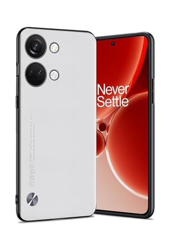 Puxssul für Oneplus Nord 3 5G Hülle, weiche TPU-Kunstlederhülle,Extrem leichte Ultraleichte Kameraschutzhülle aus Leder für Oneplus Nord 3 5G (Weiß) von Puxssul