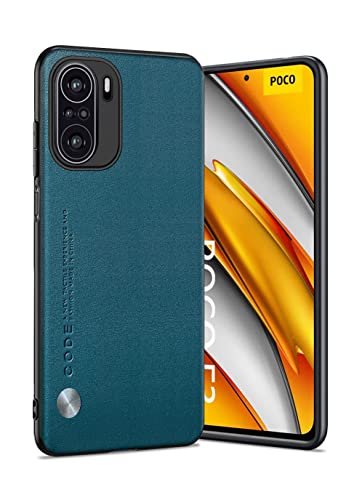 Puxssul für Xiaomi Poco F3/Mi 11i Hülle, weiche TPU Kunstleder Hülle,Extrem leichte Ultraleichte Kameraschutz Lederhülle für Xiaomi Poco F3/Mi 11i (Teal) von Puxssul