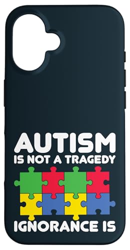 Hülle für iPhone 16 Autismus Awareness Accept Be Kind Autistic Kids Autismus Dad Mom von Puzzle Piece Autism Apparel.USA