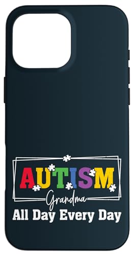 Hülle für iPhone 16 Pro Max Autismus-Bewusstsein Autistic Kids Proud Supportive Papa Opa von Puzzle Piece Autism Apparel.USA