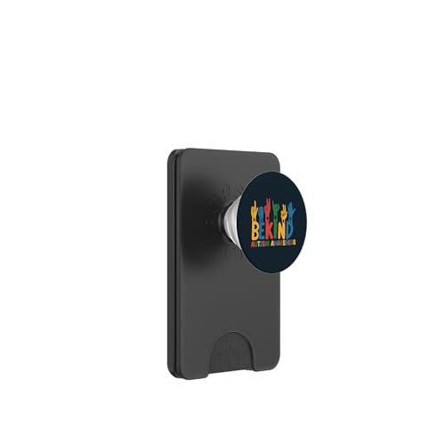 Autismus Awareness Mom Dad Be Kind Autistic Kids Sign Language PopSockets PopWallet für MagSafe von Puzzle Piece Pride Apparel.USA