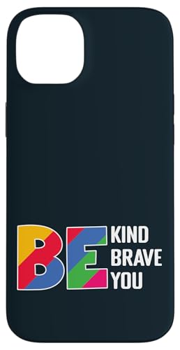 Autismus-Bewusstsein Mama Papa Be Kind Autistic Boys Girl Be Brave Hülle für iPhone 14 Plus von Puzzle Piece Pride Apparel.USA