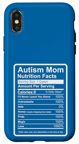 Autismus-Bewusstsein Mutter autistische Kinder stolze Autismus Mama Mama Hülle für iPhone X/XS von Puzzle Pride Apparel.USA