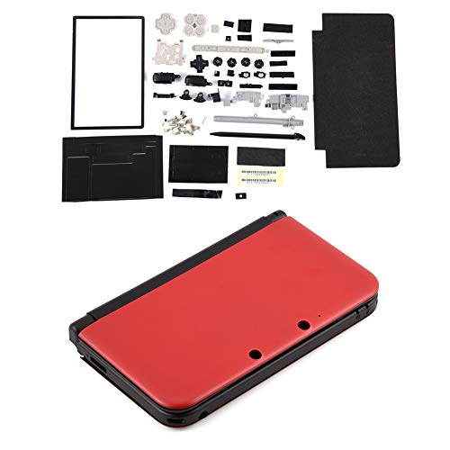 Pwshymi Replecement Case, Kunststoff, einfache Installation, professionelle Kompletthülle, stabil, kompakt für 3DS XL (rot) von Pwshymi