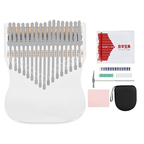 Pyatofly 17-Ton Crystal Transparent Daumenklavier Acryl Kalimba Fingerklavier Musikinstrument für Anfänger von Pyatofly