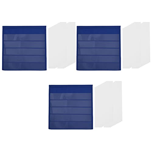 Pyatofy 3X Tabletop Desktop Pocket Chart Tischplatte mit 60-Facher Prämie Zum Trockenlöschen, Desktop Tabletop Teaching Pocket Chart, Beidseitig und Selbststehend (13 x 12) von Pyatofy