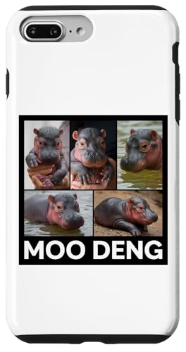 Hülle für iPhone 7 Plus/8 Plus Lustiges süßes Pygmy Hippo Moo Deng Fotoalbum von Pygmy Hippo Baby 24