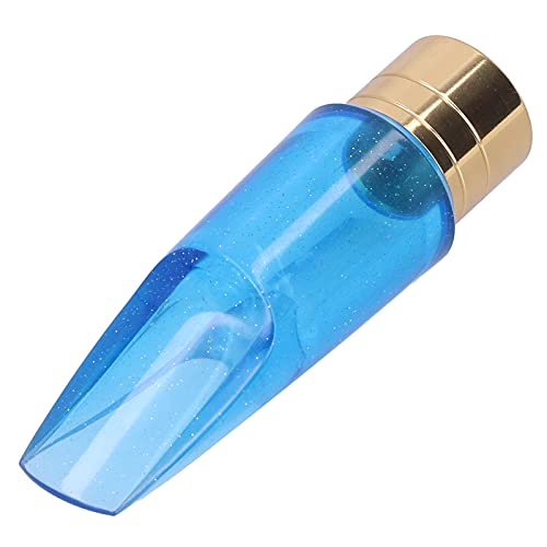 Altsaxophon-Mundstücke, Standard-Serie Saxophon-Mundstück Bb Alt ABS Blau Transparent Blasinstrumentenzubehör Ersatzmundstück für Anfänger und Fortgeschrittene von Pyhodi