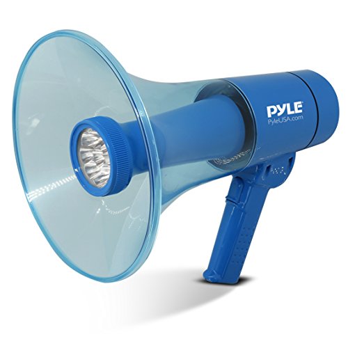 Pyle Portable PA Megafon Lautsprecher w/Alarm-Sirene, einstellbare Lautst?rke, 40 W Hand Leichte Marine-Grad Wasserdicht Megafon, LED Flashlig von Pyle