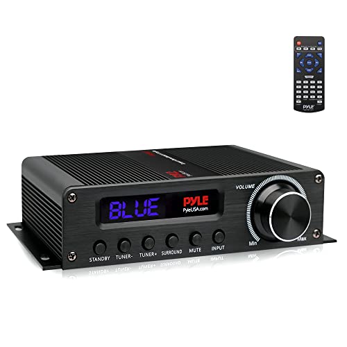 Pyle Usa - PFA560BT - Wireless Bluetooth Home Audio Amplifier - 100W 5.1 Channel Home Theater Power Stereo Receiver, Surround Sound w/HDMI, AUX, FM Antenna, Subwoofer Speaker Input, 12V Adapter, Black von Pyle