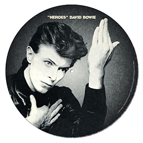 David Bowie Plattenspieler-Matte (Helden-Design) Schallplatten-Slip-Matte zum Mischen, DJ-Kratzen und Hören zu Hause – Offizieller Merchandise-Artikel von Pyramid International